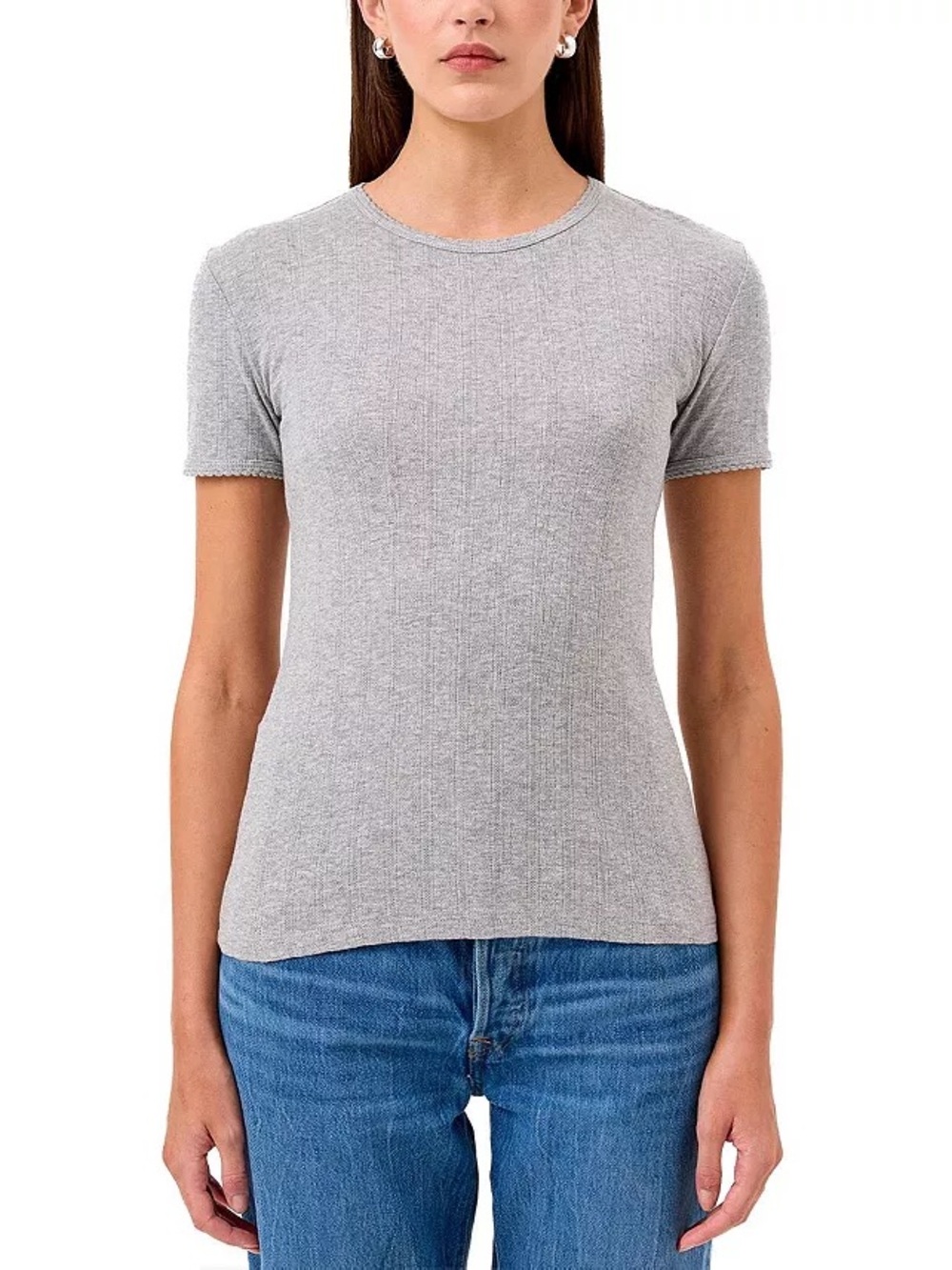 Goldie Lewinter Pointelle Tee : Medium - Picture 7 of 7